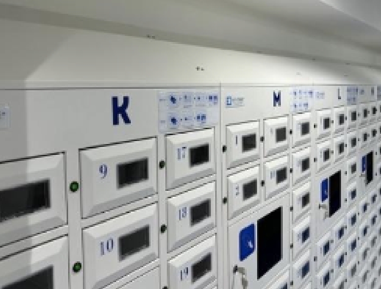 アミューズメント施設でのロッカー